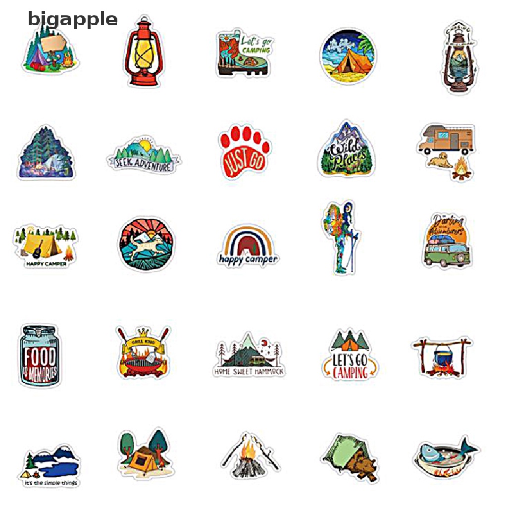 Set 50 Sticker Họa Tiết Graffiti Dán Trang Trí Đàn Ghita Tiện Dụng