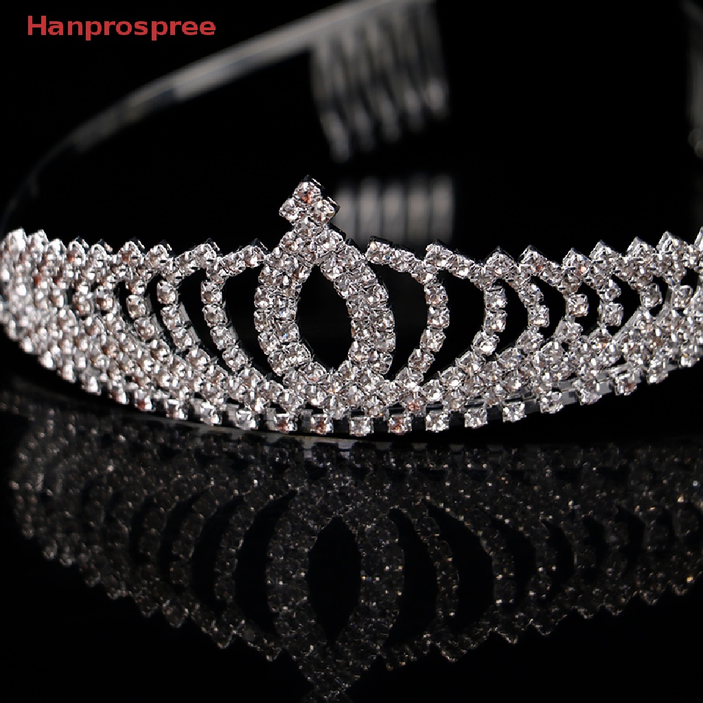 Cài Tóc Hình Vương Miện Đính Đá Pha Lê Thời Trang Dành Cho Trẻ Em