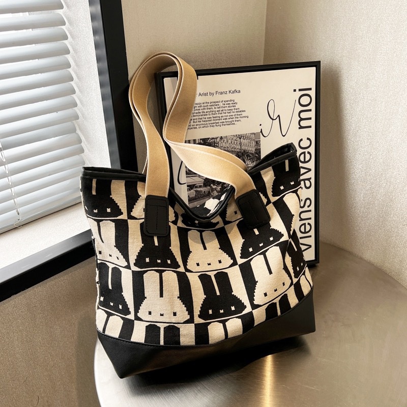 Túi Xách Vải Canvas Cỡ Lớn Thiết Kế Trẻ Trung Hợp Thời Trang