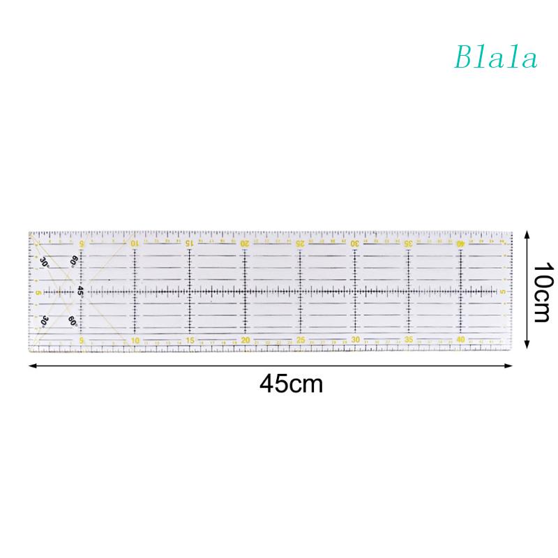 Thước Đo Trong Suốt Dày Dặn Chuyên Dụng Cho Khâu Vá 30 / 45 / 60cm