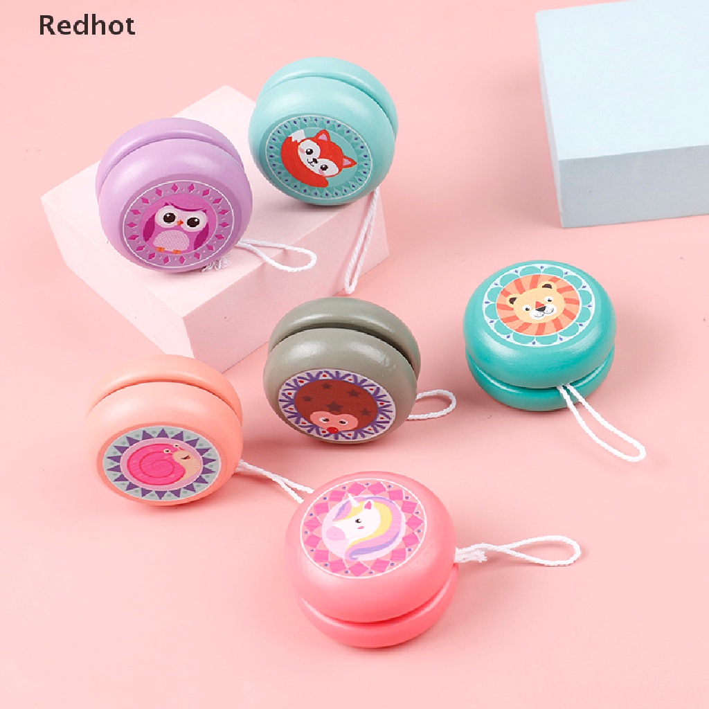 Đồ Chơi Yoyo Bằng Gỗ In Họa Tiết Động Vật Dễ Thương Cho Bé