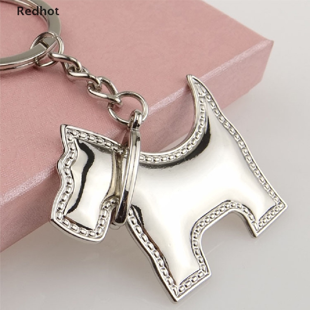 &lt; Redhot &gt; Móc Khóa Kim Loại Hình Chú Chó Đáng Yêu Thời Trang Chất Lượng Cao Dành Cho Túi Xách / Xe Hơi