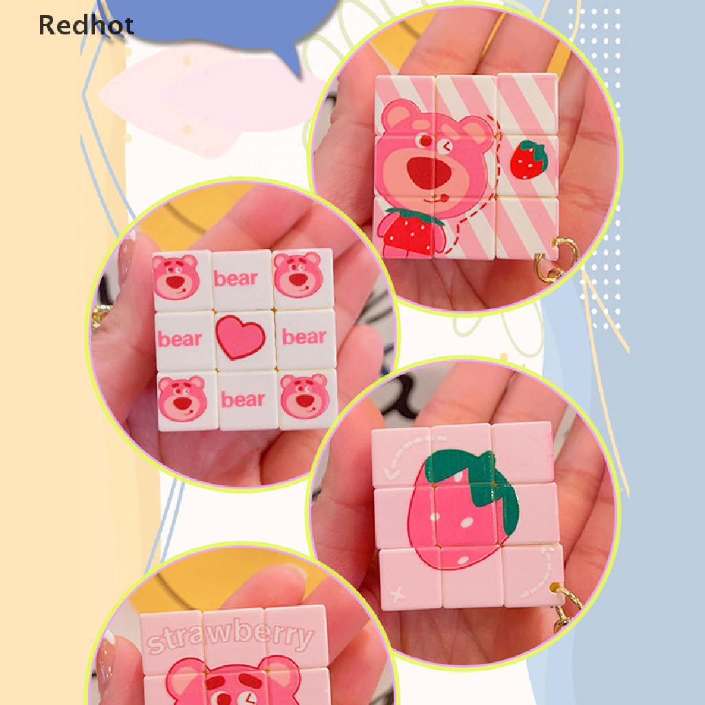 1 Móc Khóa Hình Gấu Và Dâu Tây Dễ Thương