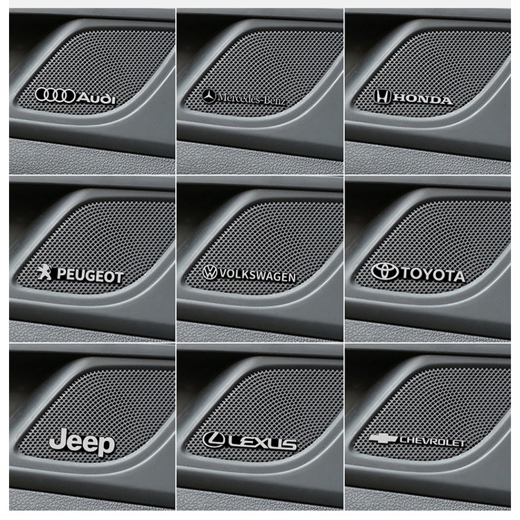 1 Nhãn Dán 3D Bằng Kim Loại Trang Trí Xe Hơi