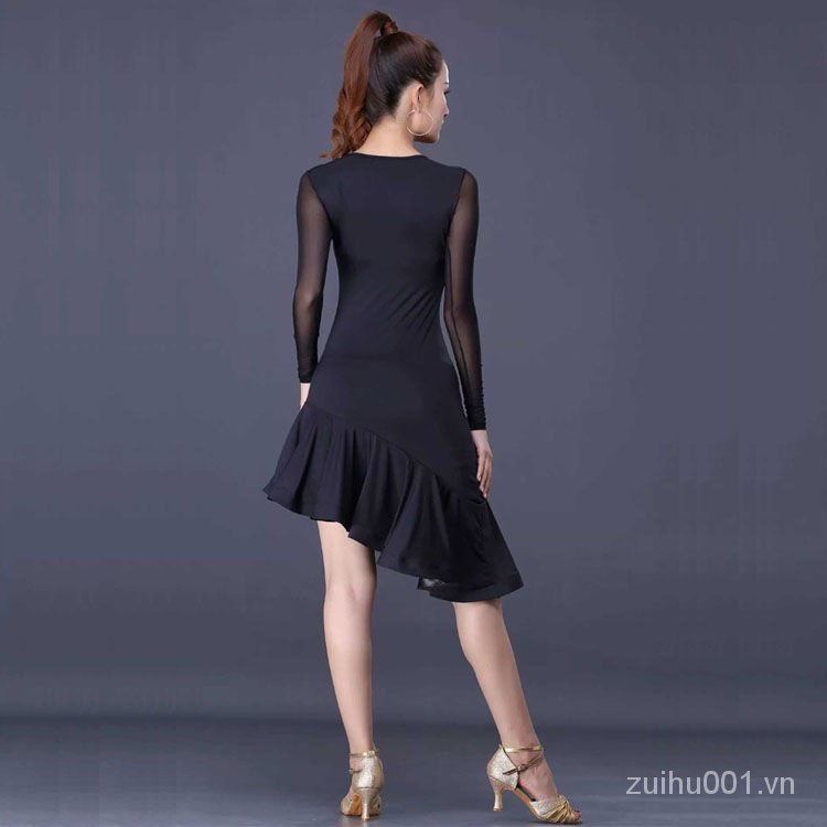Bộ Trang Phục Khiêu Vũ Latin Dài Tay Thoải Mái Dành Cho Nữ