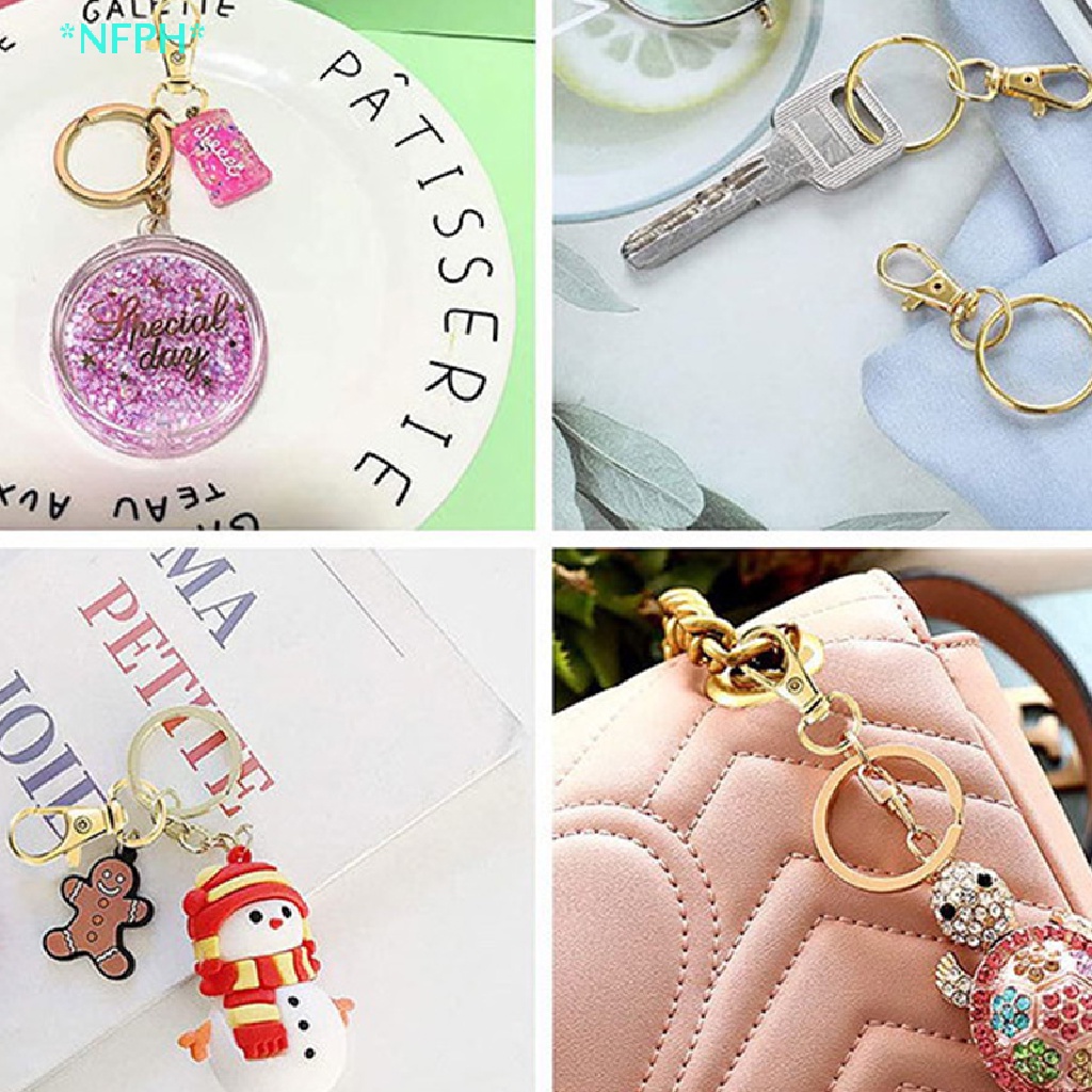 Set 20 Móc Chìa Khóa Mạ Kim Loại 25mm Dành Cho Nam Nữ Mới