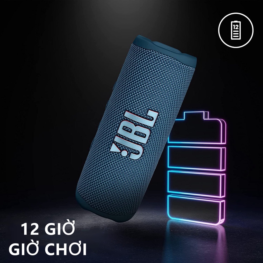Loa Bluetooth Di Động JBL Flip 6 Âm Thanh Mạnh Mẽ và Âm Bass Sâu Chống Nước IPX7 Thời Gian Chơi 12 Giờ