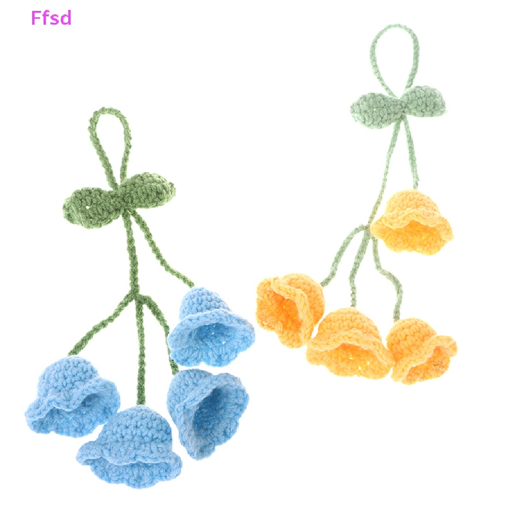 {Ffsd} Móc Khóa Dệt Kim Thủ Công Hình Hoa Lá Cho Nữ * Bán Chạy