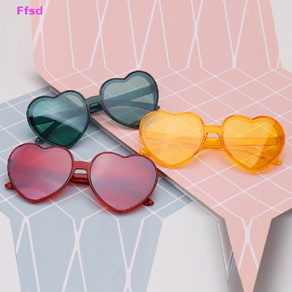 Kính Mát Hình Trái Tim Chống Tia UV400 Cho Nữ
