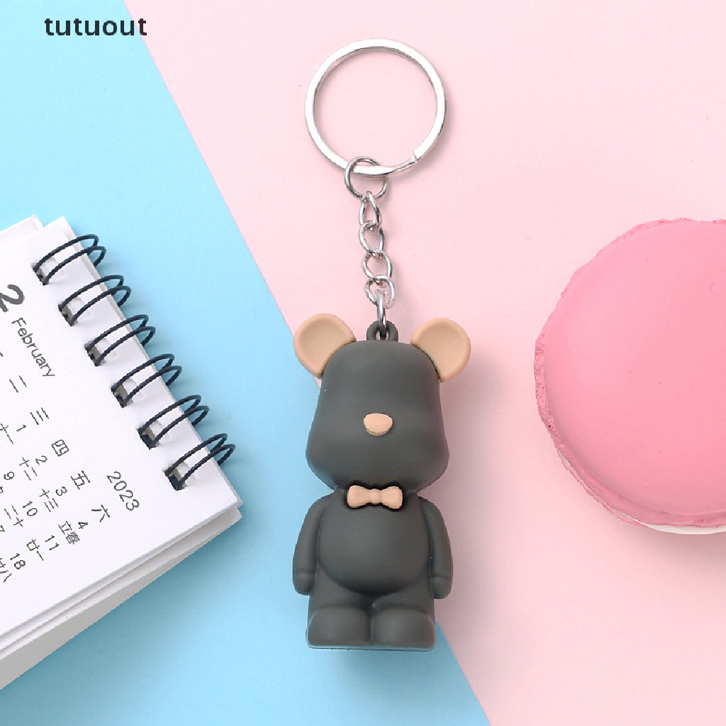 Móc Chìa Khóa Hình Gấu Bằng Acrylic Dễ Thương
