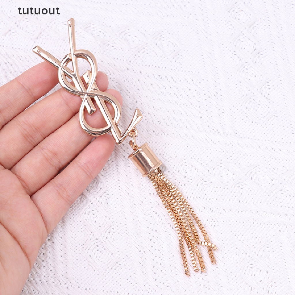 Khóa Kim Loại Gắn Túi Xách Phối Tua Rua Dễ Thương DIY