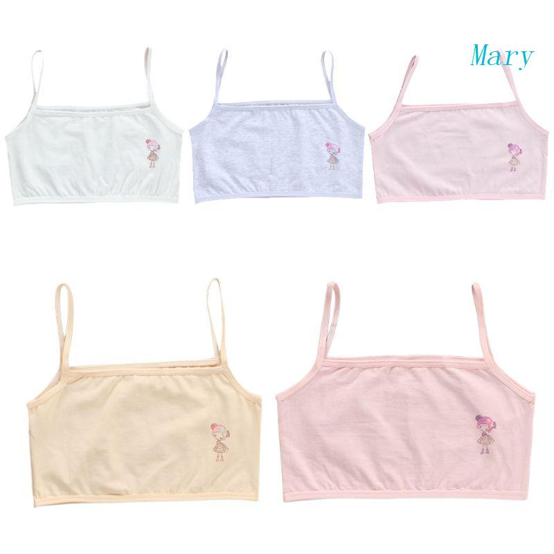 Áo Ngực Dây Mảnh Họa Tiết Hoạt Hình Dễ Thương Dành Cho Bé Gái Tuổi Dậy Thì Mùa Hè