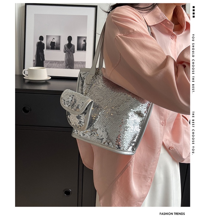 Set Túi Xách + Túi Đeo Vai + Ví Cỡ Lớn Phong Cách Hàn Quốc Thời Trang Mùa Hè 2023 Mới Cho Nữ A4