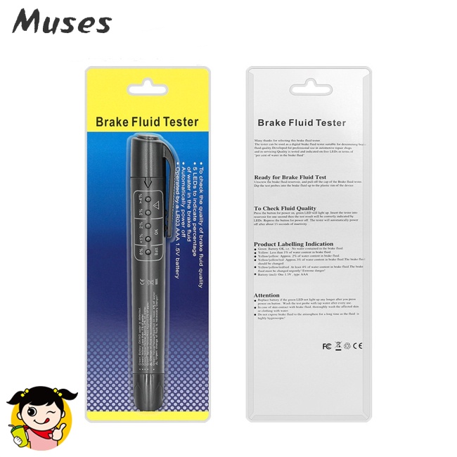 Bút Kiểm Tra Chất Lỏng Phanh Có 5 Đèn Led Chỉ Báo 3 Chấm 4 Chấm 5