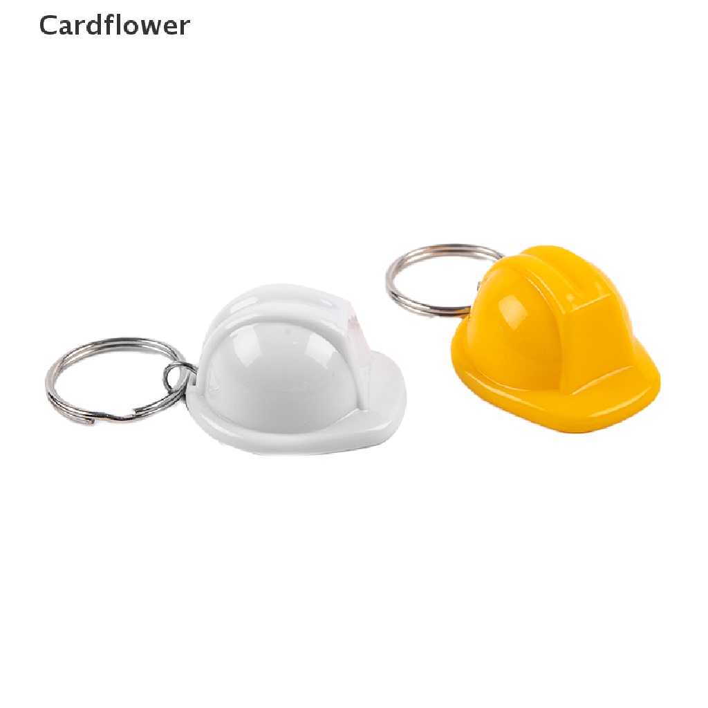 < Cardflower > Móc Khóa Mũ Bảo Hiểm Cứng An Toàn Sáng Tạo Làm Quà Tặng Trang Sức Chìa Khóa