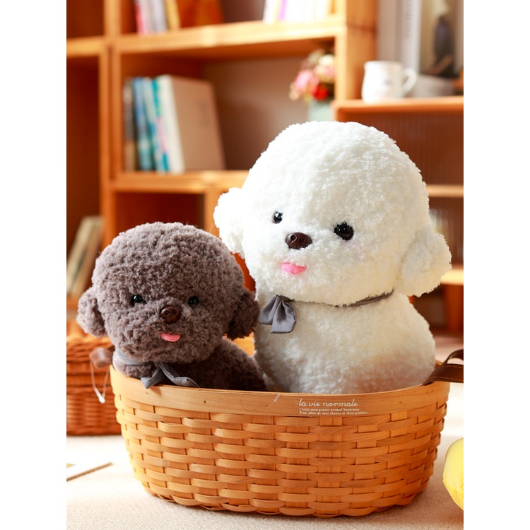 Thú Nhồi Bông cotton Hình Cún Con Dễ Thương Cho Bé