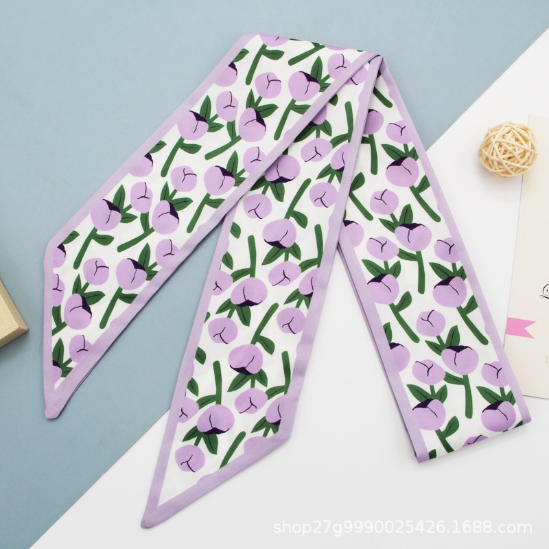 Băng Đô Cài Tóc Đính Nơ Họa Tiết Hoa Đa Năng Xinh Xắn