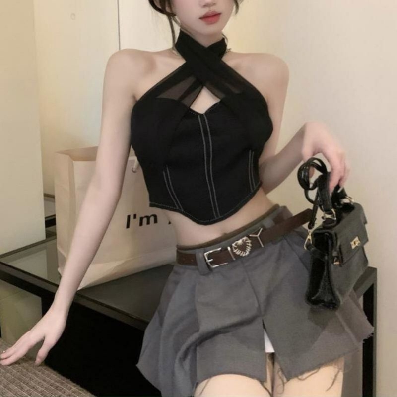 Áo Croptop Sát Nách Dáng Ôm Gợi Cảm Thời Trang Mùa Hè Cho Bạn Gái