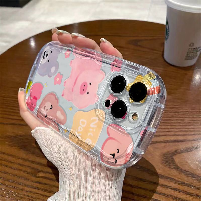 ✅Ốp Điện Thoại Dẻo Trong Suốt Họa Tiết Động Vật Nhỏ Dễ Thương Chống Sốc Cho Iphone 137 Xr Iphone1412 11xs / 8ppromax / 5S07