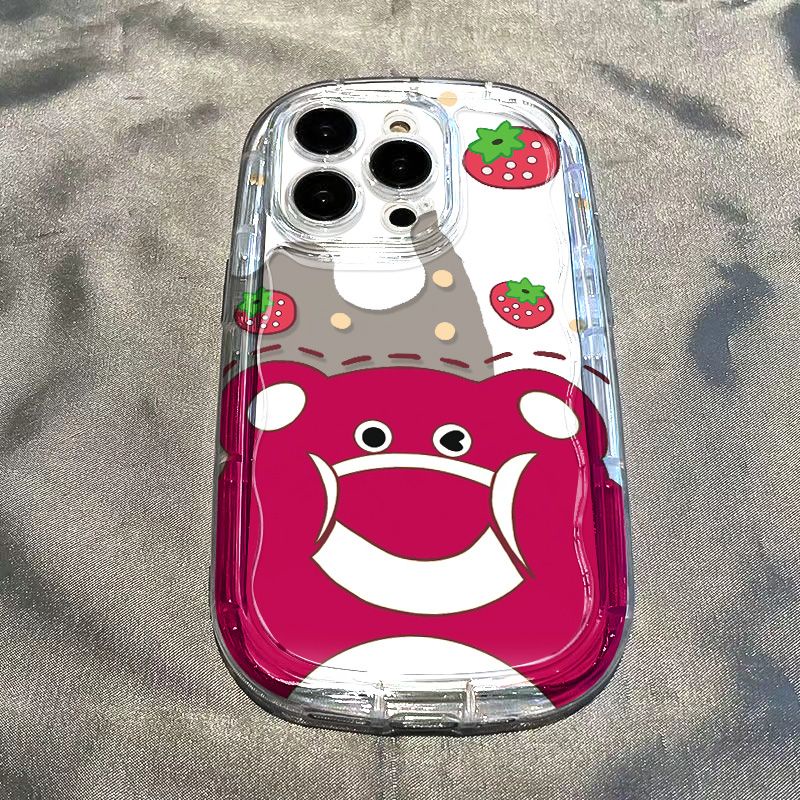 ✅Ốp Điện Thoại Dẻo Trong Suốt Họa Tiết Chú Gấu / Dâu Tây Dễ Thương Chống Sốc Cho Iphone12 promax Xs11Iphone147 Pulp xr 138p / 9WOB