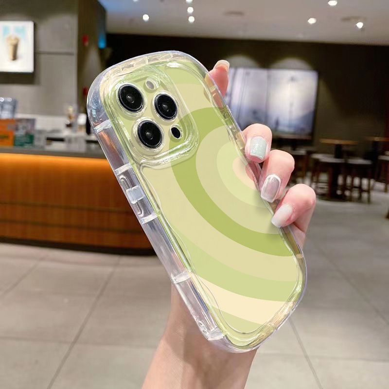 ✅Ốp Điện Thoại Mềm Trong Suốt Chống Sốc Hình Trái Tim / Xanh Lá / Hồng Cho Iphone148p 7 xs xr 11 12 promax13 Z4NT