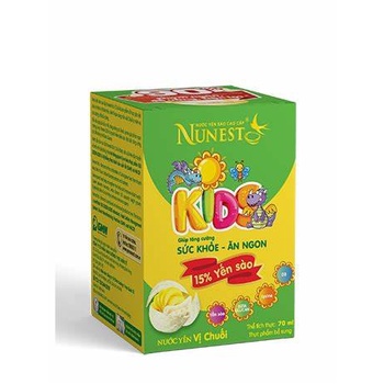 [HSD T3-2025] Nước Yến Sào Cao Cấp 15% Yến Kid Nunest Vị Cam Hũ 70ml.