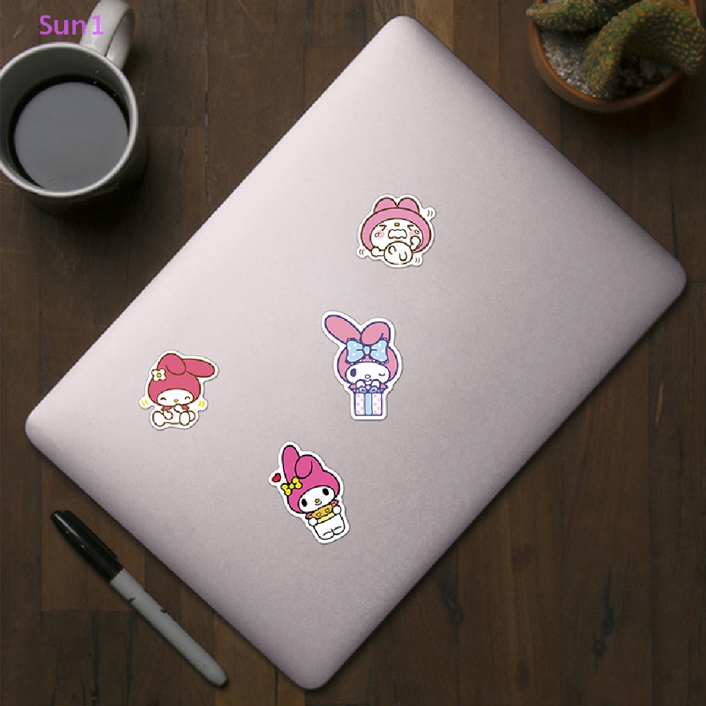 Set 100 Sticker Sun1 &gt; 100 Nhãn Dán Hình Melody Dễ Thương Trang Trí Laptop Xe Máy Ván Trượt DIY