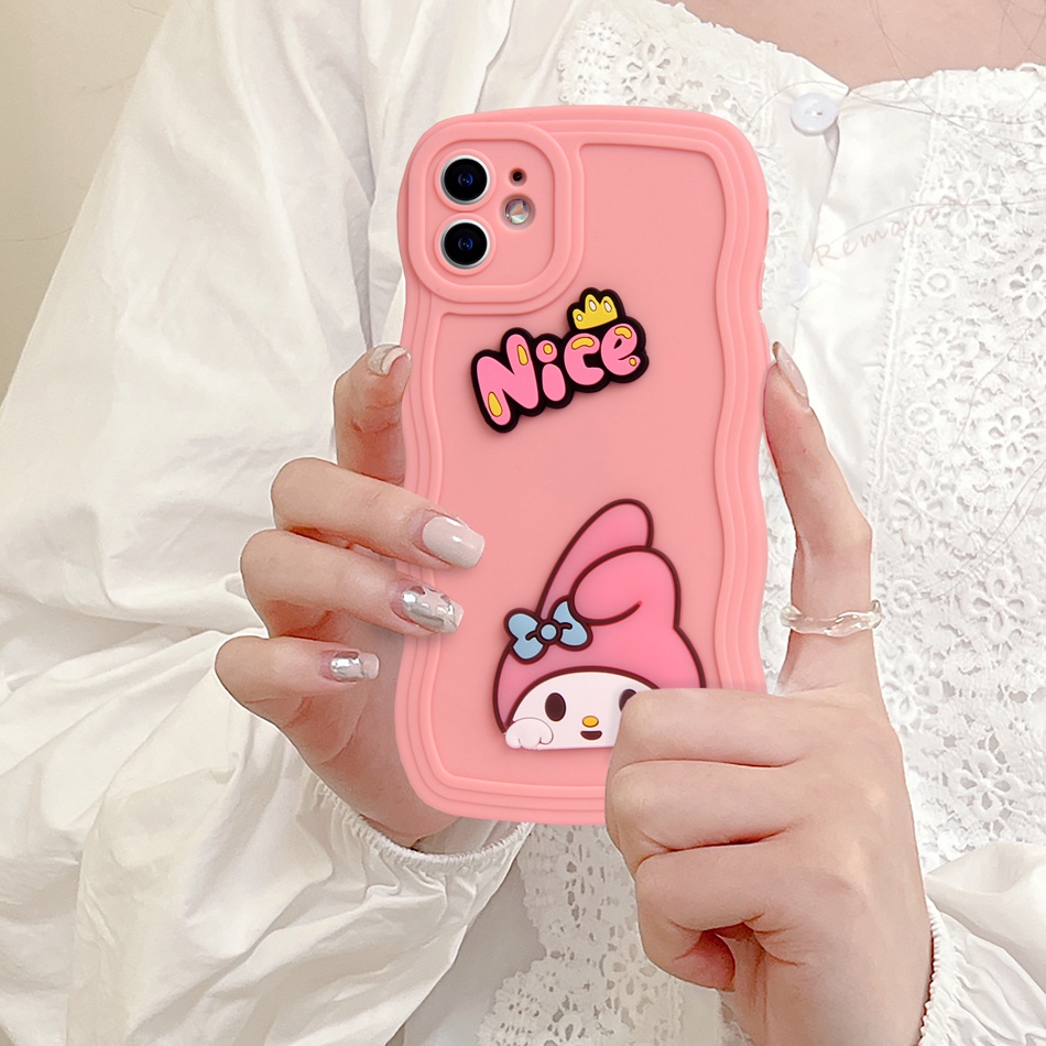 Ốp Điện Thoại Silicon Hình Thỏ 3D Cho iPhone 11 12 13 14 Pro MAX Plus Mini X XR XS MAX 6 S 7 8 Plus SE 2020 11Pro 12pro 13Pro