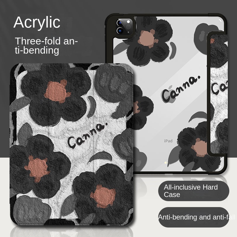 Ốp Máy Tính Bảng Hình Hoa Cho iPad Air 4 Pro 11 2020 2021 / Air4 / 5 10.9 / gen 10 2022 / gen9 / gen8 / gen7 10.2 / Air1 / 2Gen5 / gen6 9.7