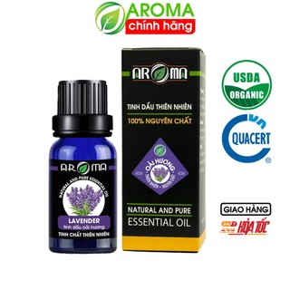 Tinh dầu oải hương AROMA lavender essential oil thơm phòng khử mùi dưỡng da phục hồi da tóc ngủ ngon