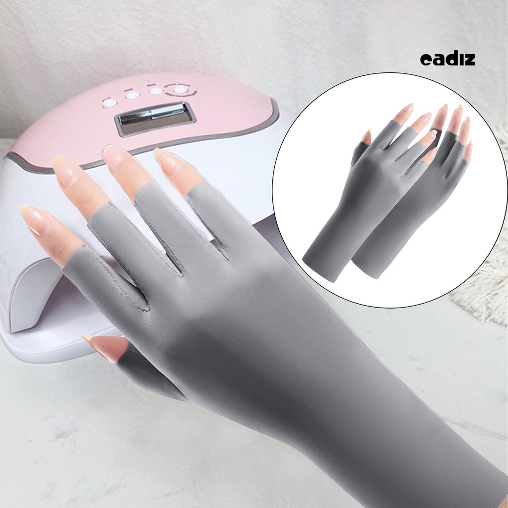 1 Đôi Găng Tay Nửa Ngón Chống Tia UV Thoáng Khí Tiện Dụng