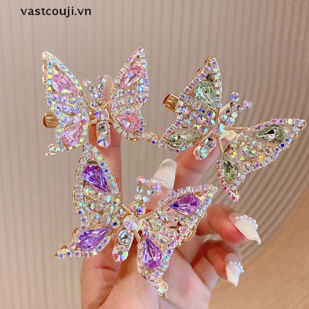 Kẹp Tóc Bướm Chuyển Động Xinh Xắn Dành Cho Nữ