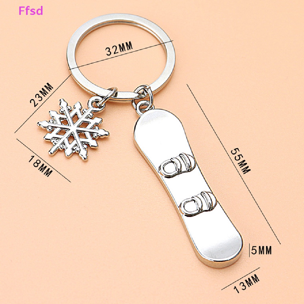 {Ffsd} Móc Khóa Hình Ván Trượt Tuyết Mô Phỏng Phụ Kiện Tự Động Bán Chạy *