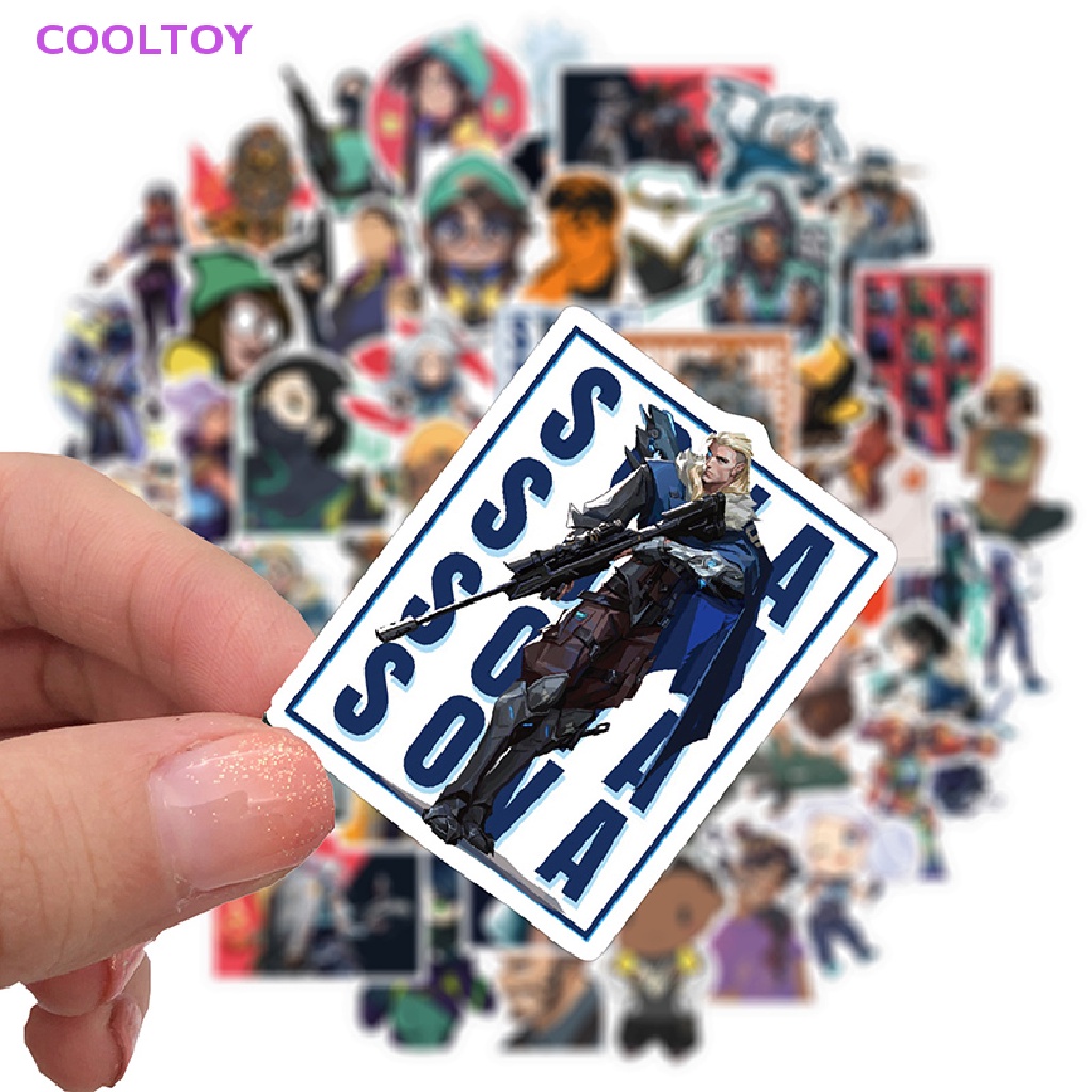 Set 50 Miếng Dán PVC Vinyl DIY Đa Ứng Dụng Cho Đàn Guitar / Laptop / Ván Trượt