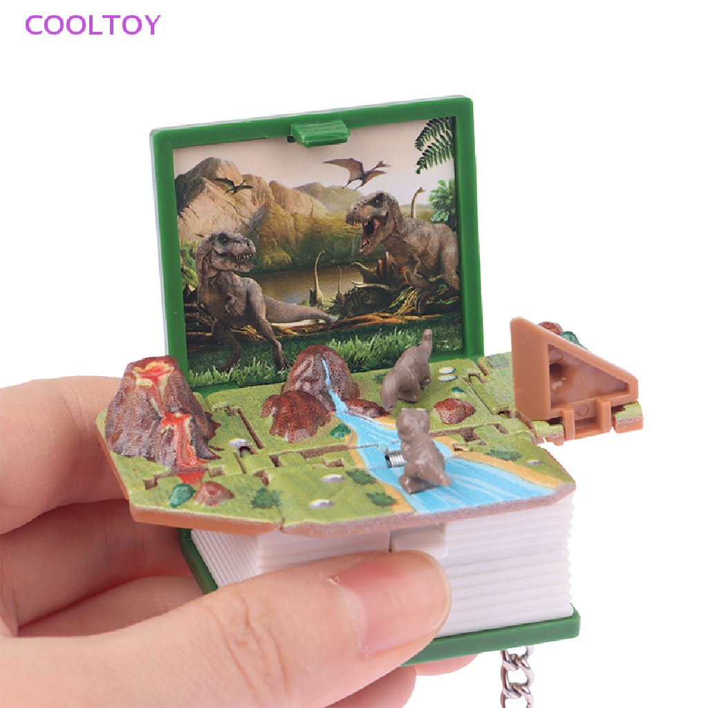 Móc Khóa Hình Quyển Sách 3D Có Thể Gập Lại