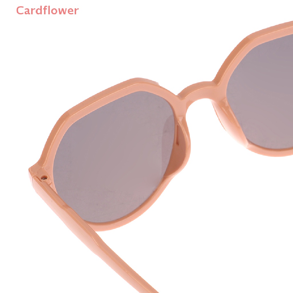 < Cardflower > Kính Mát Gọng Tròn Lớn Màu Kẹo Cá Tính Xu Hướng Mới