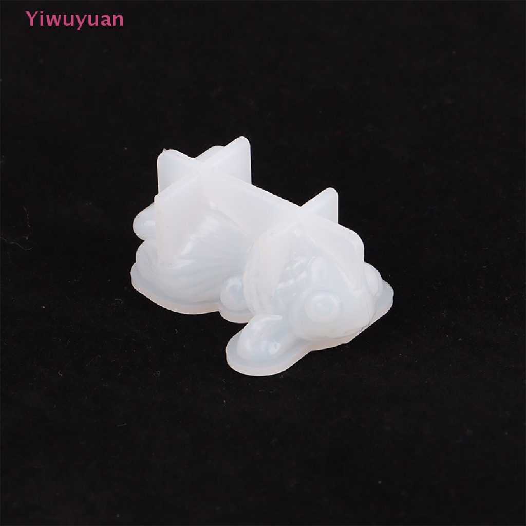 Bộ 2 Khuôn Silicone Hình Cá Vàng 3D Làm Trang Sức Thủ Công
