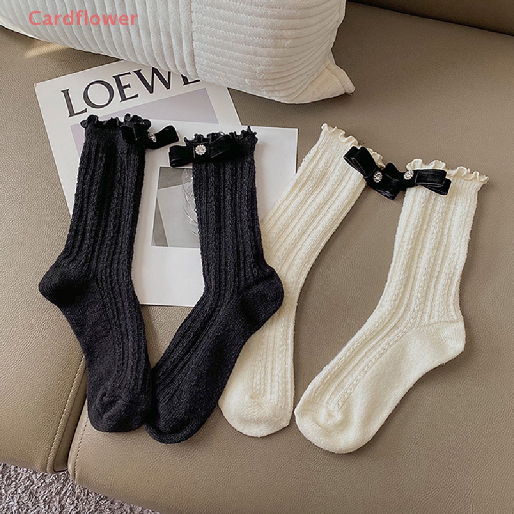 1 Đôi Tất Lưới Cotton Mềm Mại Đính Nơ Thời Trang Xuân Hè Cho Bé Gái