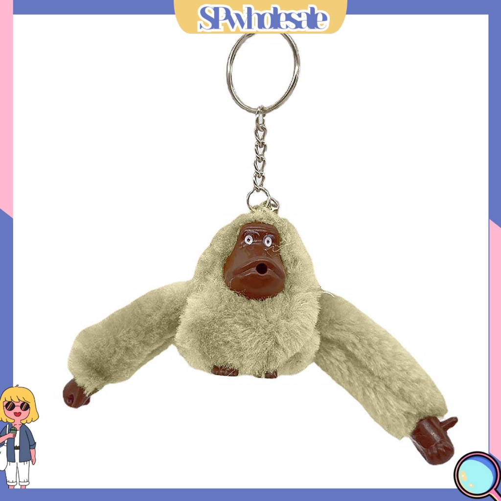 <SPwholesale> Móc Khóa Hình Khỉ Nhồi Bông Ba Chiều Mềm Mại Dễ Thương Làm Quà Tặng Sinh Nhật Cho Nữ