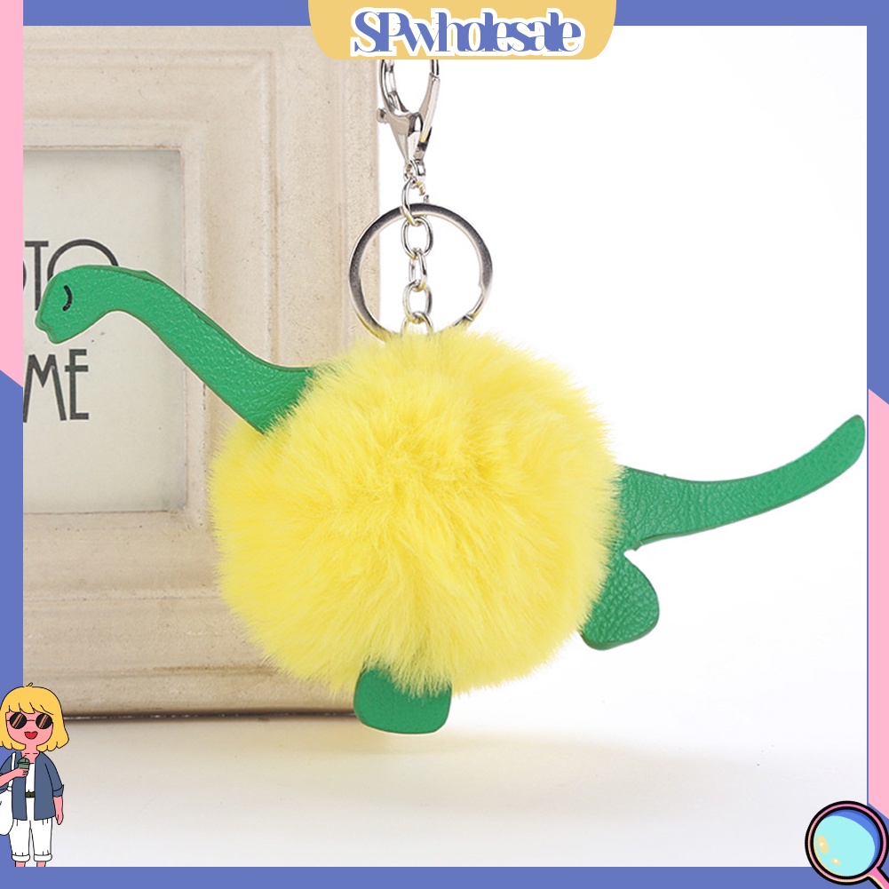 <SPwholesale> Móc Khóa Hình Khủng Long Có Bóng Lông Dễ Thương