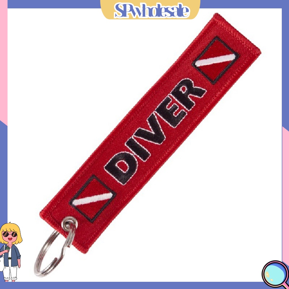 <SPwholesale> Móc Khóa Thêu Chữ SPwholesale > CAUTION Divir