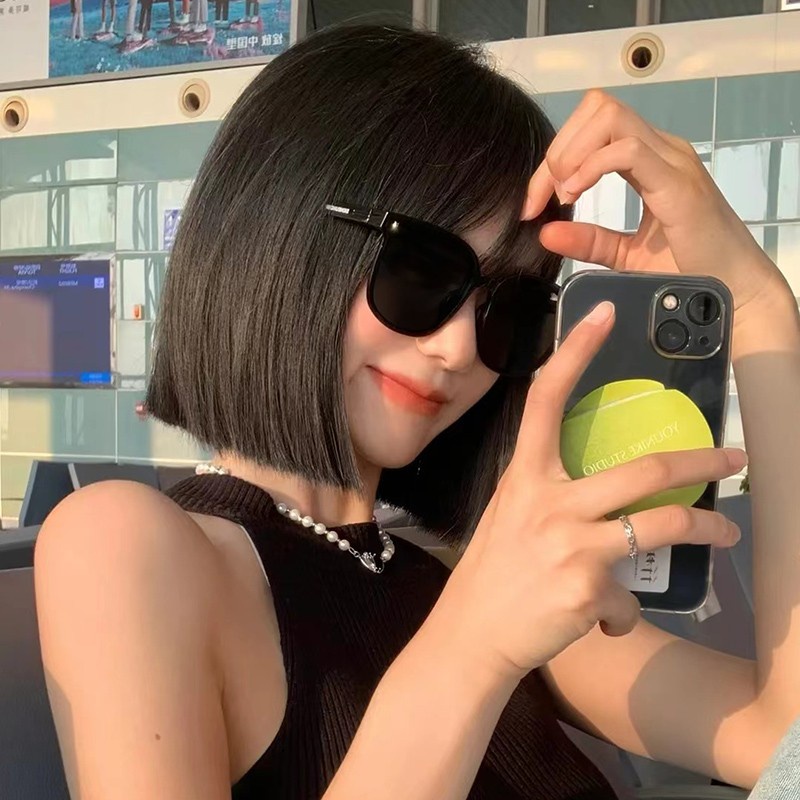 Kính Mát Phân Cực Mặt Vuông Dạng Gập Phong Cách Vintage Cho Nam Nữ