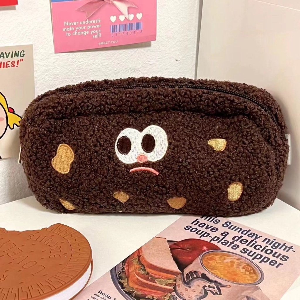 Túi Đựng Bút Hình Bánh Quy Phong Cách Nhật Bản Ốp