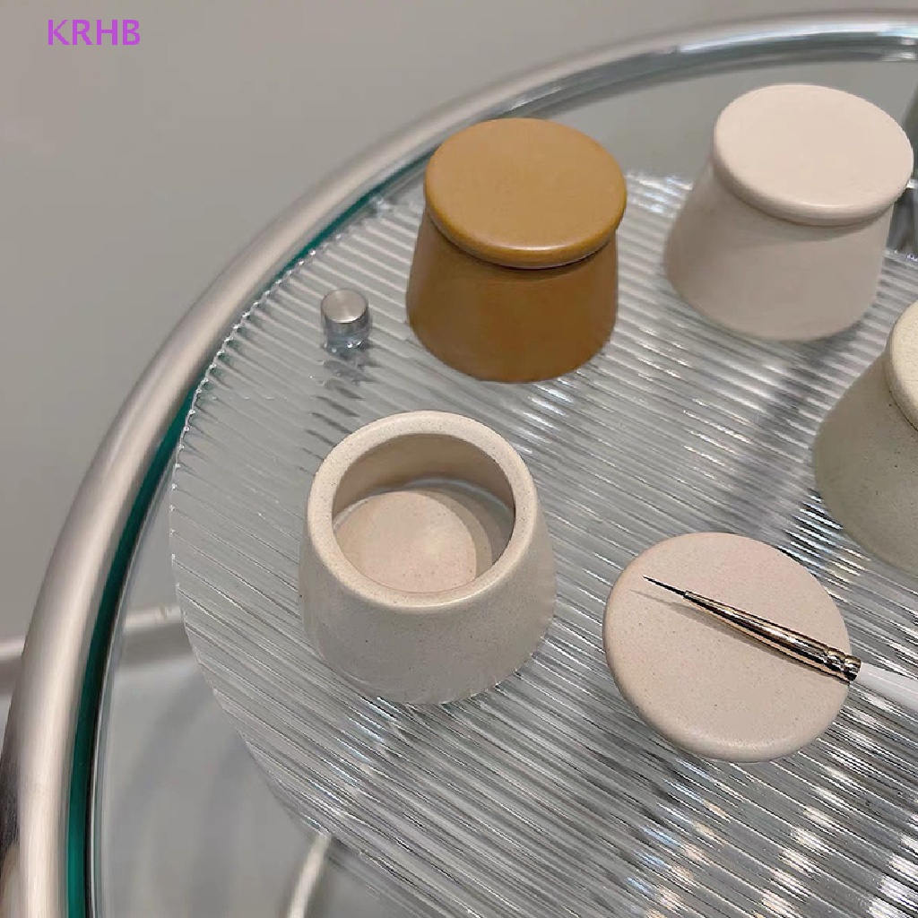 Cốc Sứ Dày Đựng Dung Dịch Tẩy Sơn Móng Nghệ Thuật Mới