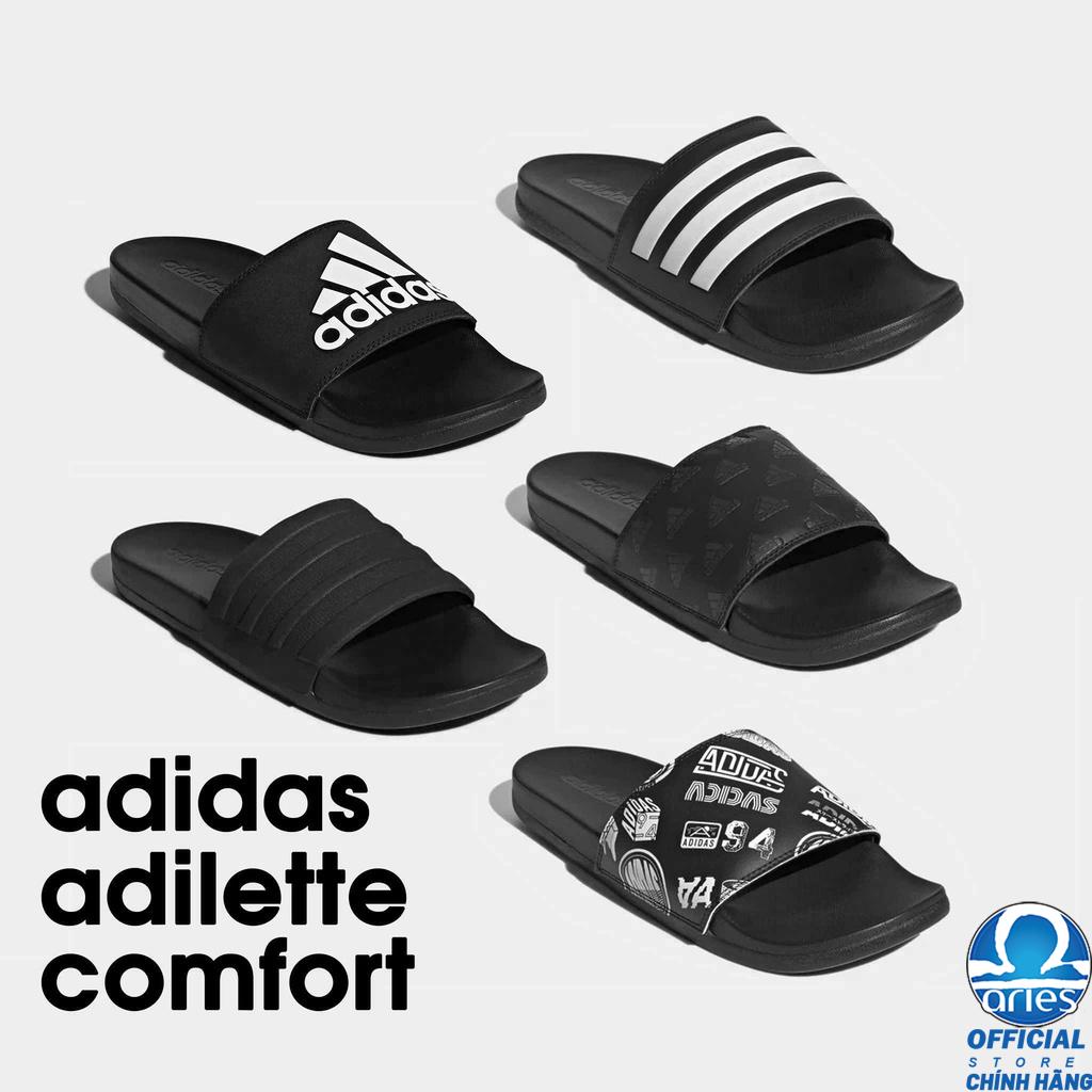 Dép adi.das comfort plus Auth thẻ treo chip từ RFID bịch niêm phong, công nghệ Cloudfoam siêu êm - Aries Sốp