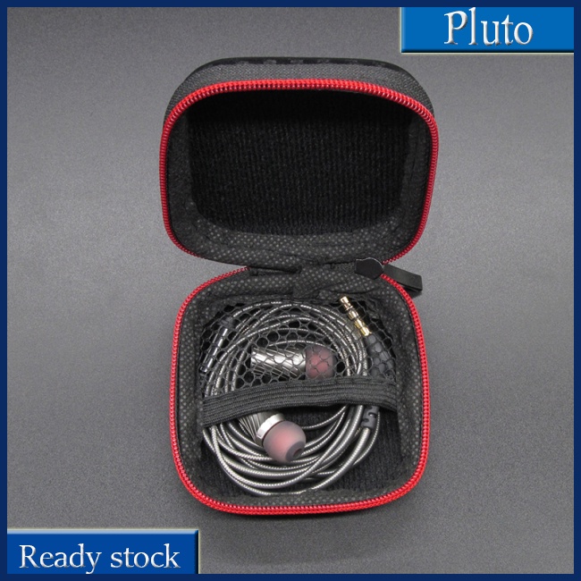 Mới Hộp Đựng Tai Nghe Thẻ Nhớ SD TF Hình Vuông Có Khóa Kéo Chống Ẩm Tiện Dụng