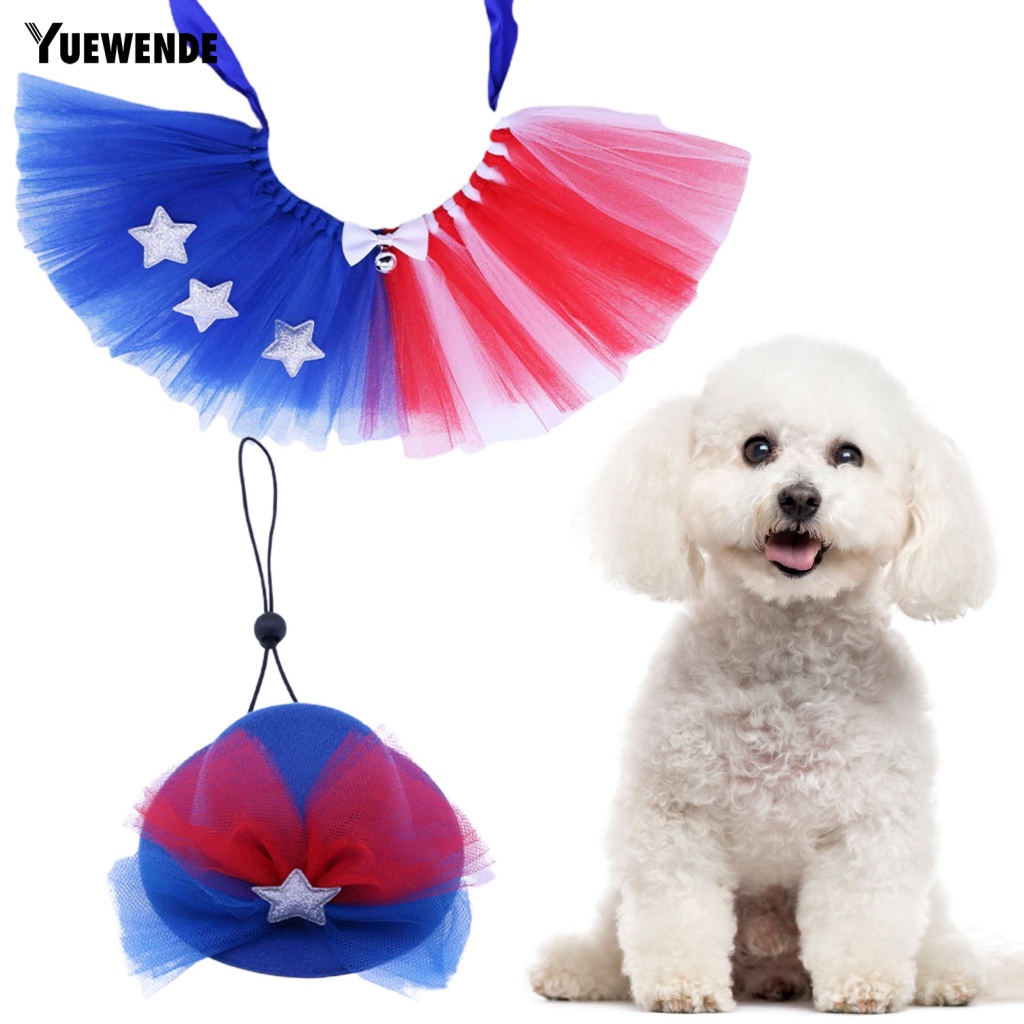 1 Bộ Đạo Cụ Chụp Ảnh Cho Thú Cưng Đầm Xòe Họa Tiết Thổ Cẩm Dễ Thương Cho Thú Cưng