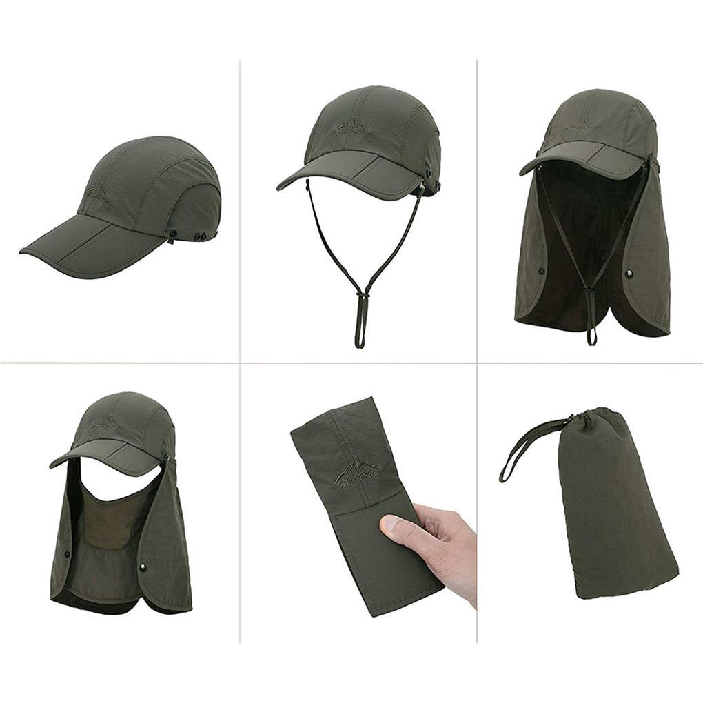 Mũ Chống Nắng Kèm Tấm Che Mặt Và Cổ Có Thể Tháo Rời Tiện Dụng
