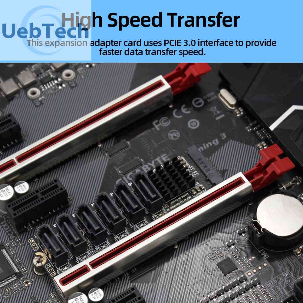 Card Mở Rộng M2 M-EKY PCIE3.0 Sang SATA6G Cho Ổ Cứng SATA