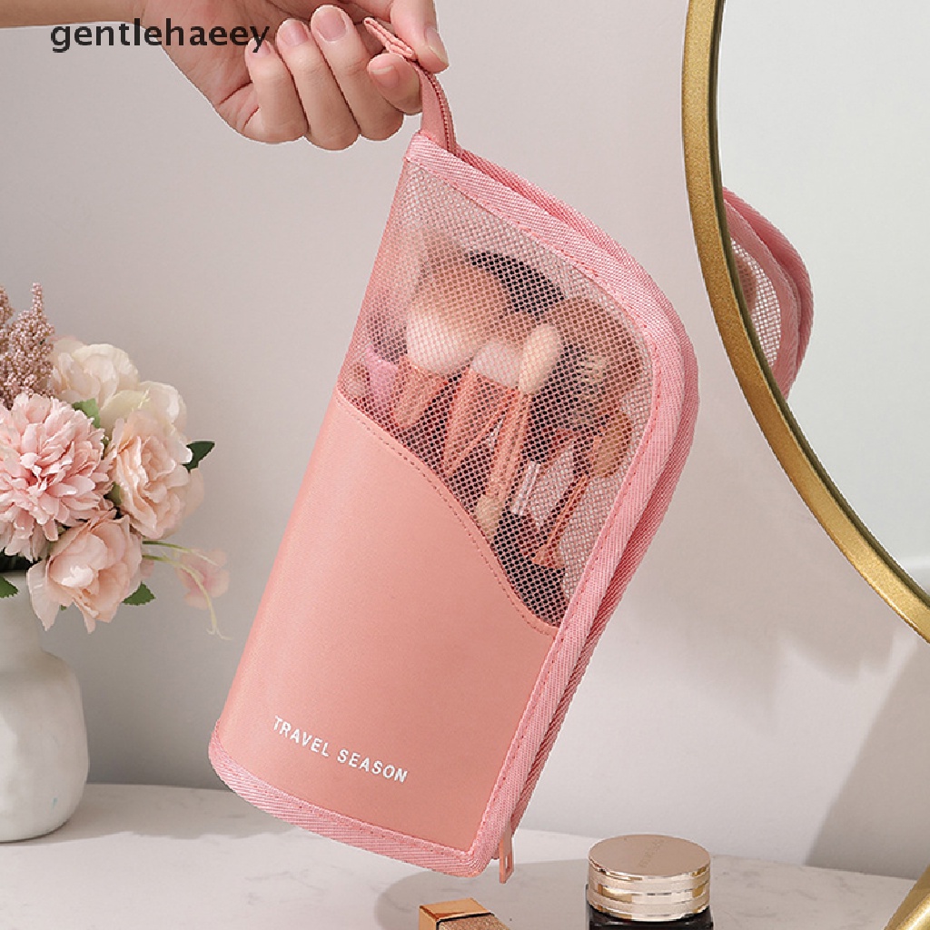 Túi Đựng Cọ Trang Điểm Trong Suốt Chống Thấm Nước Tiện Dụng